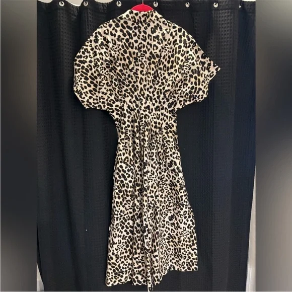 Anthropologie Tobie Animal Print Midi Dress - Picture 5 of 5